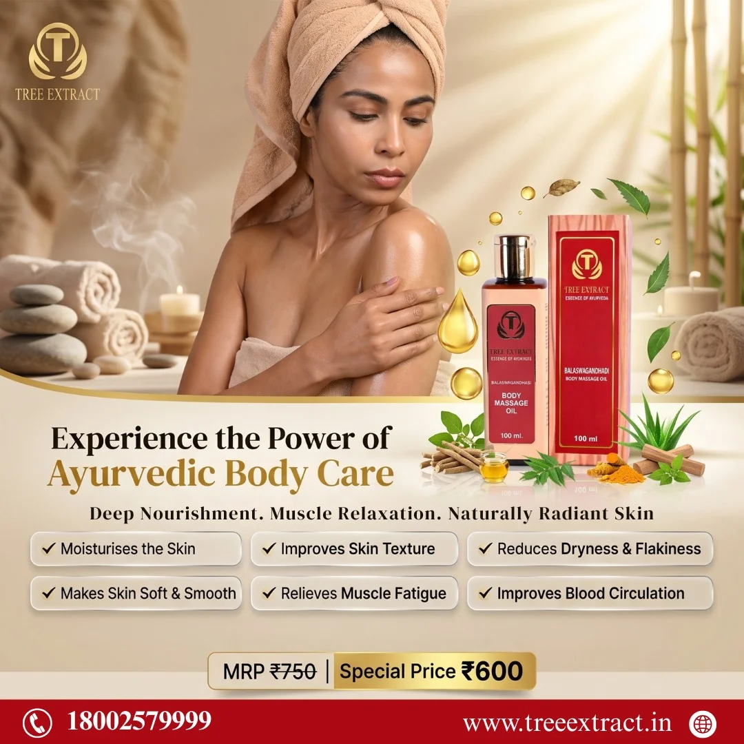 Balaswagandhadi Body Massage Oil: Ayurvedic Care for Soft, Nourished Skin